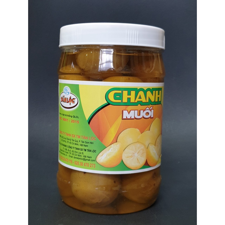 Chanh muối trái Tấn Lộc hũ 1kg