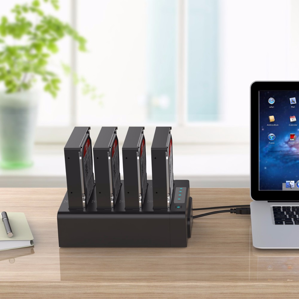 Đế Gắn Ổ Cứng Ngoài Orico 64TB USB 3.0 SATA I / II / III 4 Cho 2.5 / 3.5 Inch HDD SSD (6648US3)