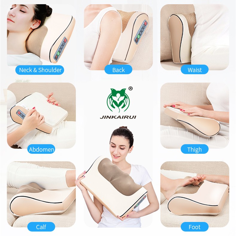 Máy Massage Jinkairui Shiatsu Sử Dụng Kép Với Hệ Thống Sưởi Hồng Ngoại Thiết Kế Di Động