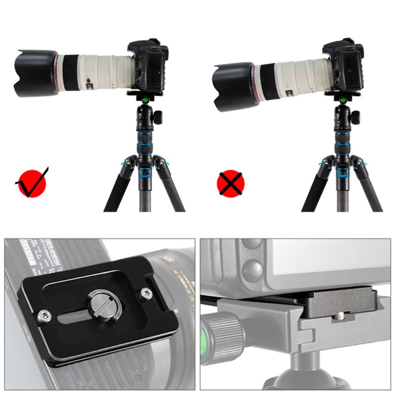 Tấm Tháo Lắp Nhanh Ốc Vít 1 / 4-inch Gắn Đầu Máy Ảnh