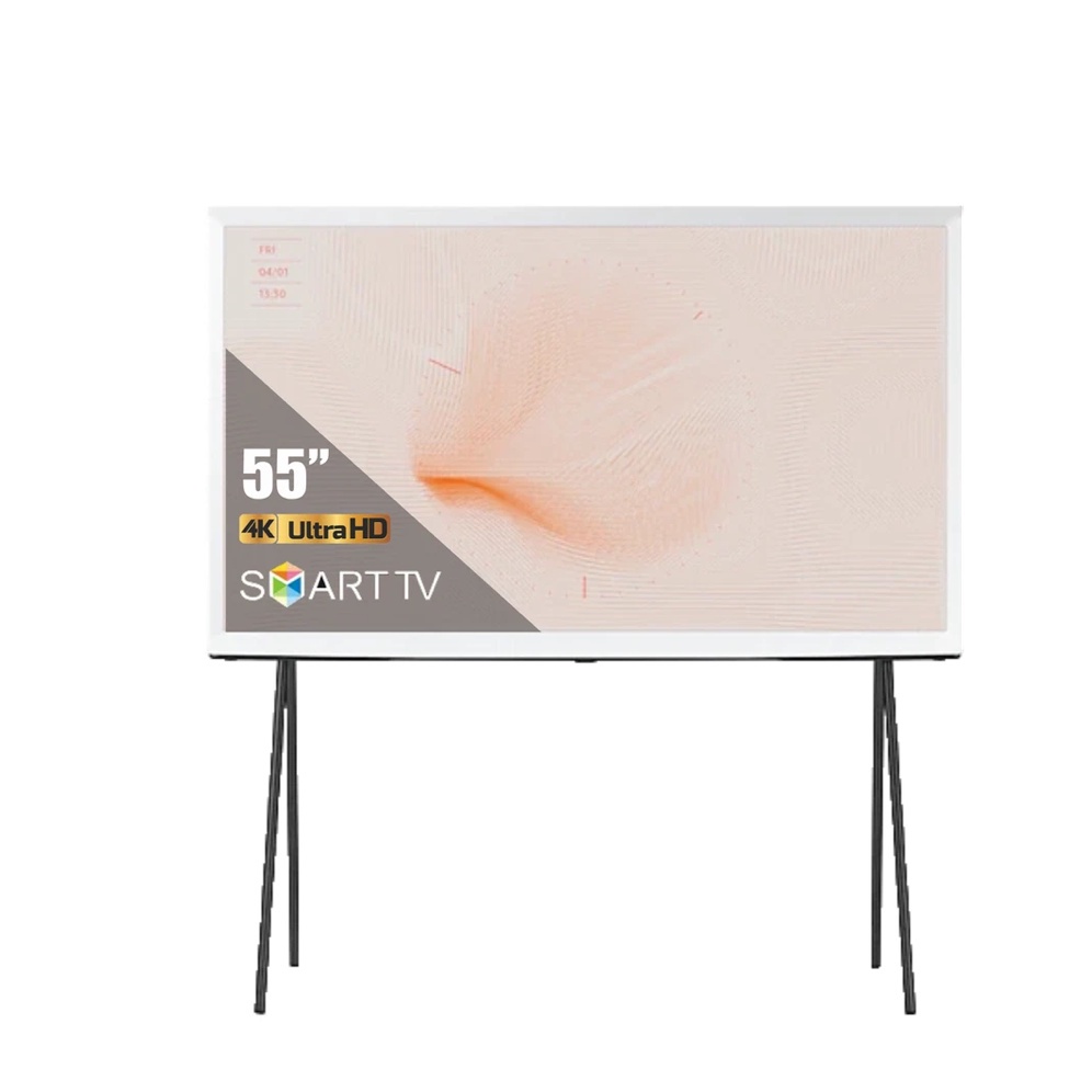 Smart Tivi Kiểu Chữ Có Chân The Serif QLED Samsung 4K 55 inch QA55LS01T - Chính hãng 100%