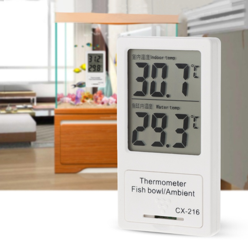 Aoto Nhiệt Kế Kỹ Thuật Số Tự Dính Màn Hình LCD Không Bị Messy Trong Hồ Cá
