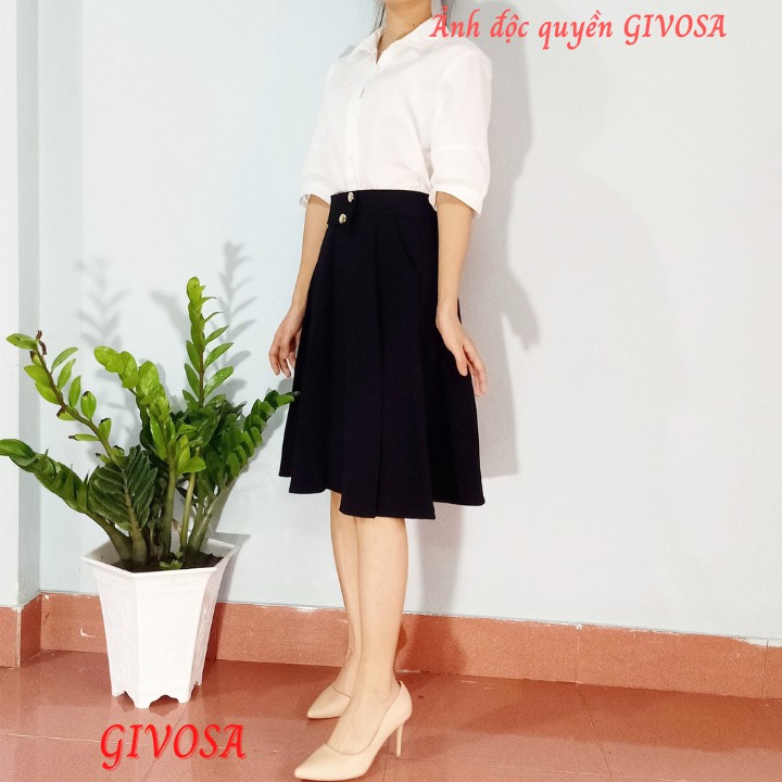 Chân váy Goness dáng xoè công sở chất vải cao cấp