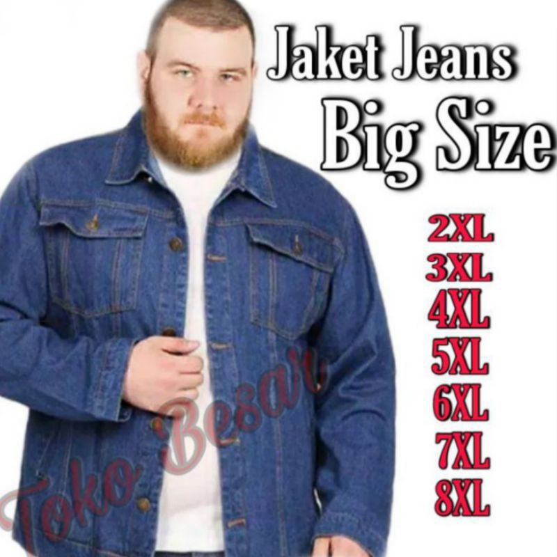 Áo Khoác Jeans Nam Size Lớn 2xl 3xl 4xl 5xl 6xl 7xl 8xl / Sành Điệu