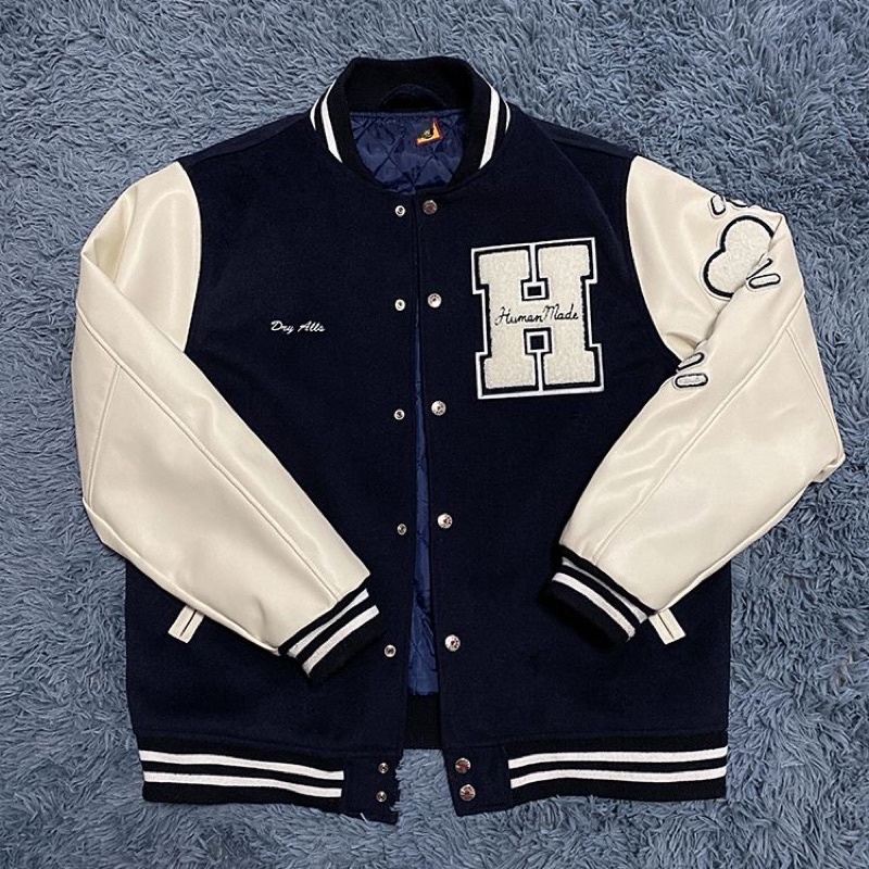 Áo Khoác Varsity Nam Nữ Nỉ da siêu cá tính