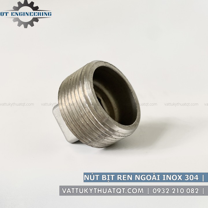 Nút Bịt Ren Ngoài Inox 304 | DN8-DN32