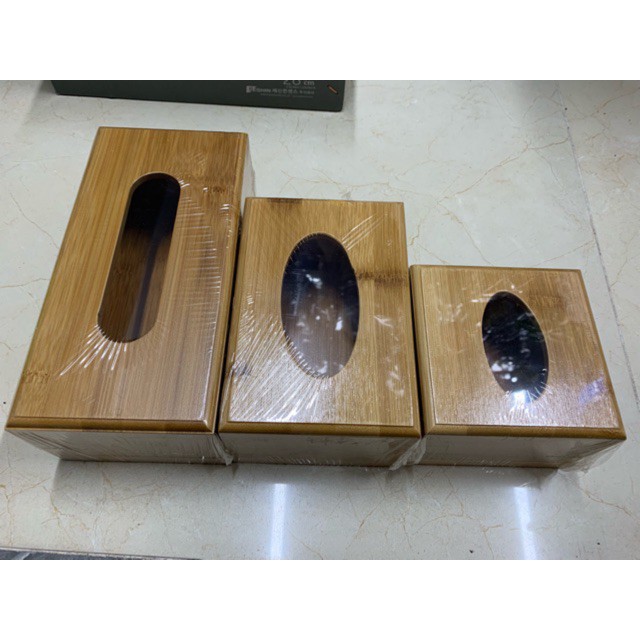 Hộp đựng giấy ăn gỗ tre tự nhiên sang trọng bền đẹp - HV Store 328
