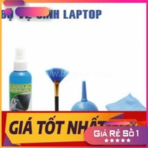 Bộ vệ sinh lau chùi Laptop/PC/màn hình LCD 4 MÓN tiện lợi siêu hot