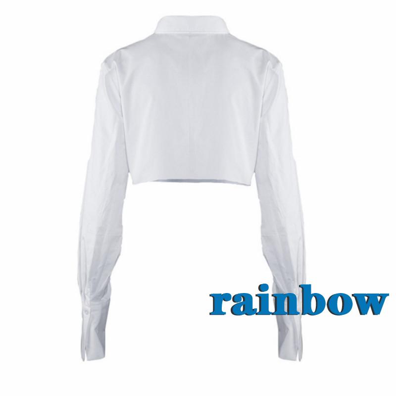 Áo Lửng Trễ Vai Màu Sắc Cầu Vồng Thời Trang Dành Cho Nữ | BigBuy360 - bigbuy360.vn