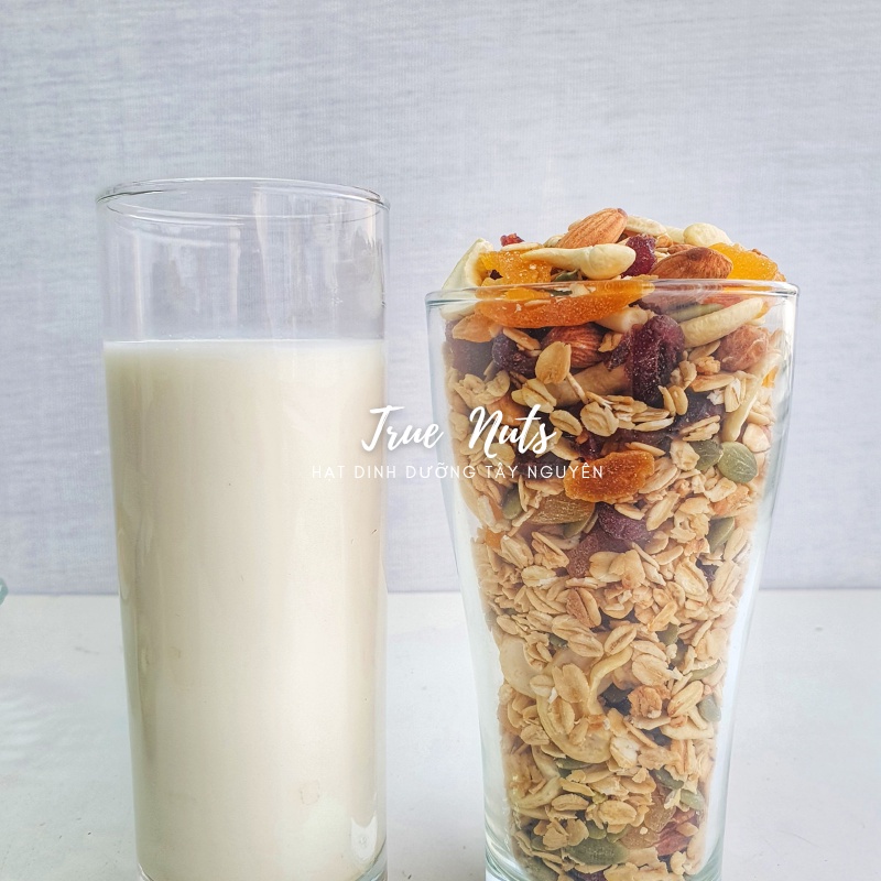 GRANOLA HOMEMADE nhiều hạt quả sấy 500g- ngũ cốc giảm cân, ăn kiêng, dinh dưỡng buổi sáng | BigBuy360 - bigbuy360.vn