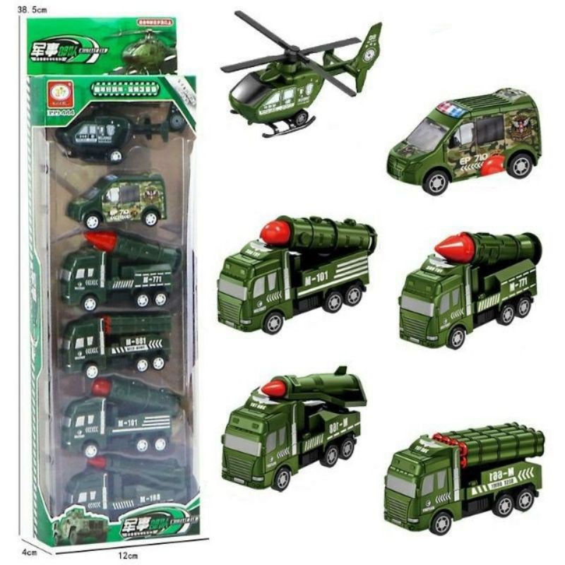 Set 6 ô tô mô hình công trình xây dựng nhiều chủ đề cho bé