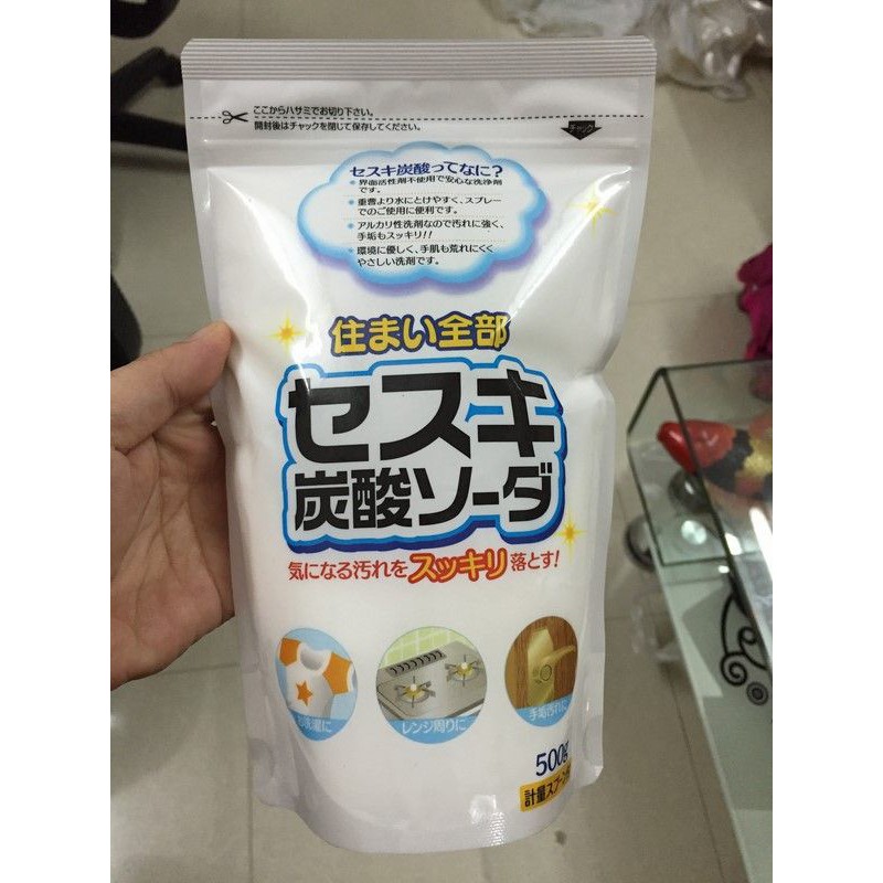 Bột baking soda Sesuki 500g (tẩy trắng) Rocket hàng Nhật