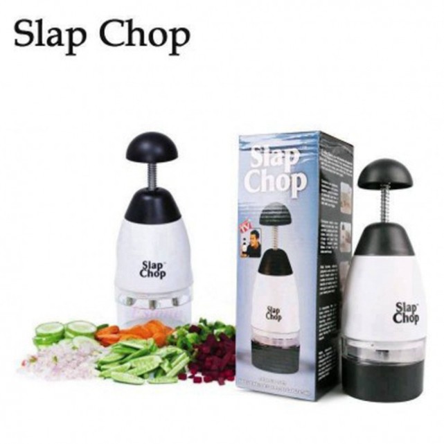 Máy xay hành tỏi ớt slap chop đa năng bằng tay dụng cụ cầm tay mini băm nhỏ rau củ quả khô thực phẩm