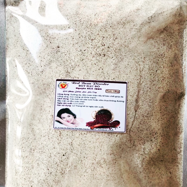 1Kg BỘT ĐẬU ĐỎ SẠCH CHUẨN ORGANIC LOẠI NHẤT HANDMADE