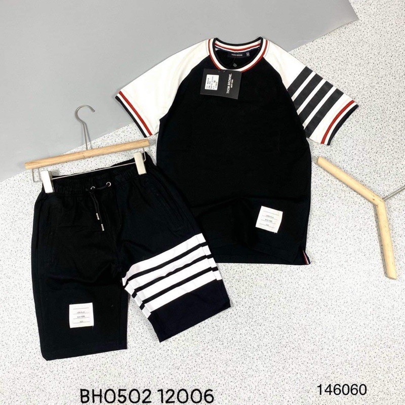 [SIÊU GIẢM GIÁ]💥Bộ hè nam cổ tròn viền đỏ đen cực đẹp | BigBuy360 - bigbuy360.vn