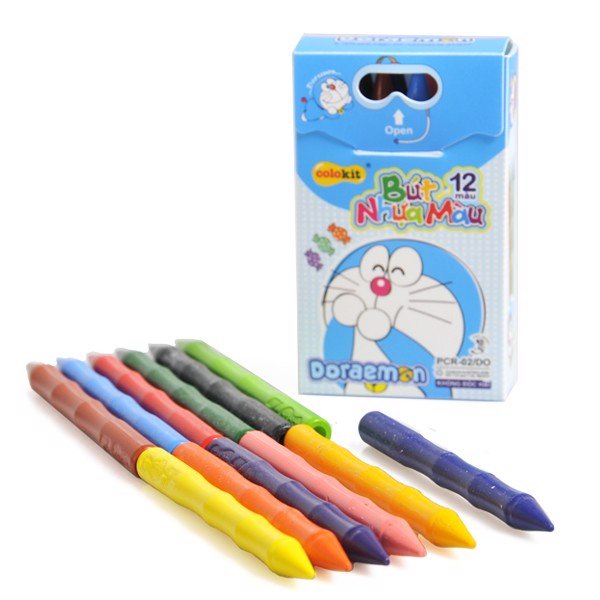 Bút nhựa 12 màu Colokit Doraemon Thiên Long - PCR-02/DO