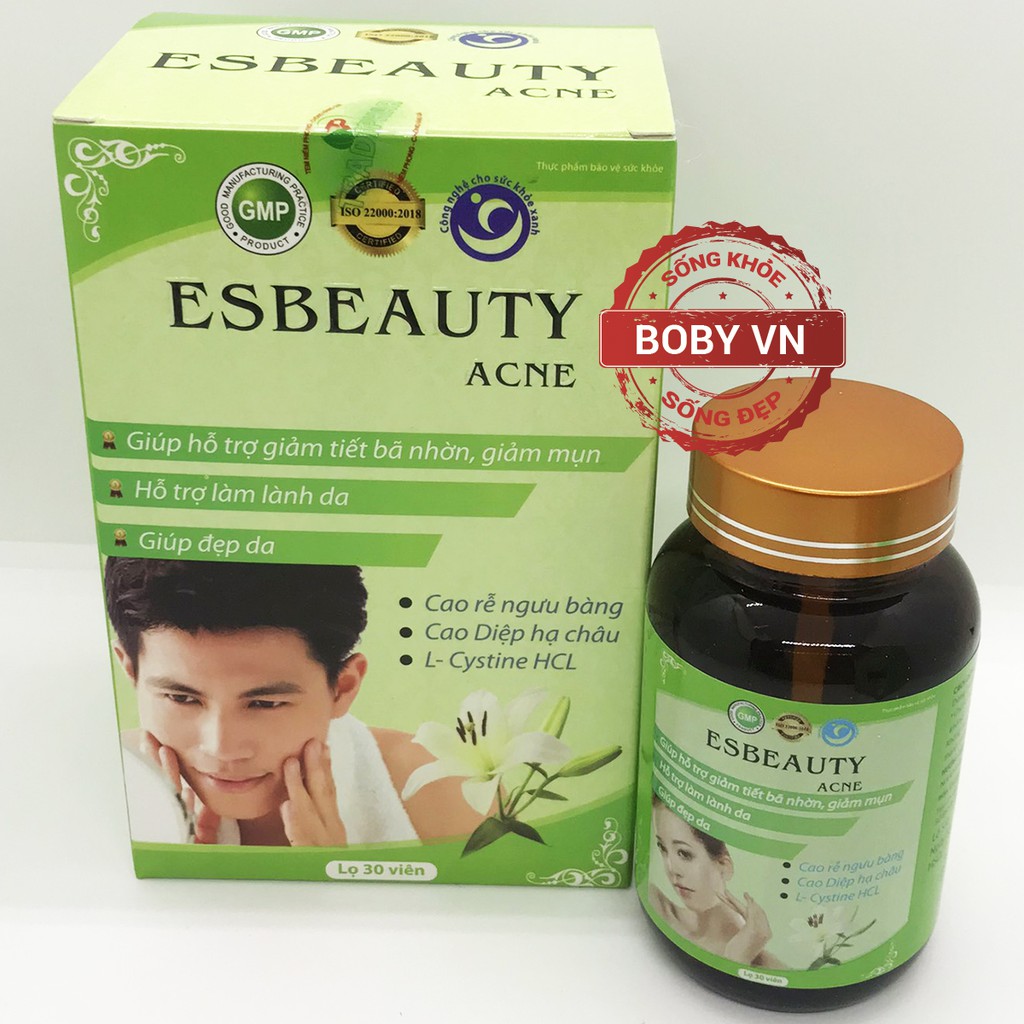 Esbeauty Acne - Làm đẹp da, giảm tiết bã nhờn, giảm mụn