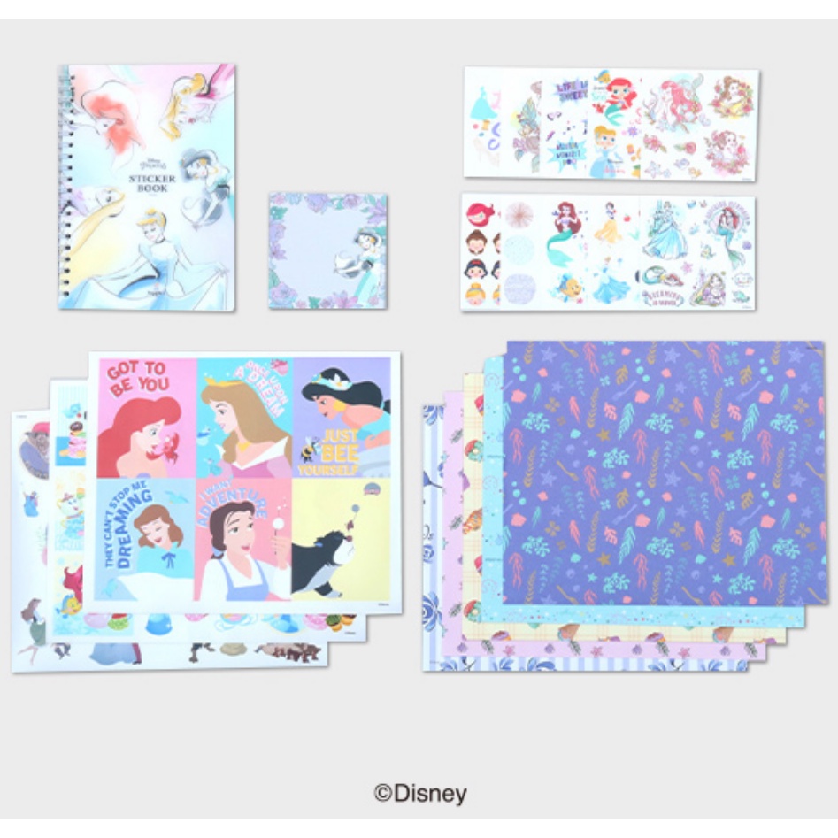 [DAISO Korea] Bộ Hình Dán Cửa Hàng In Công Chúa / Alice