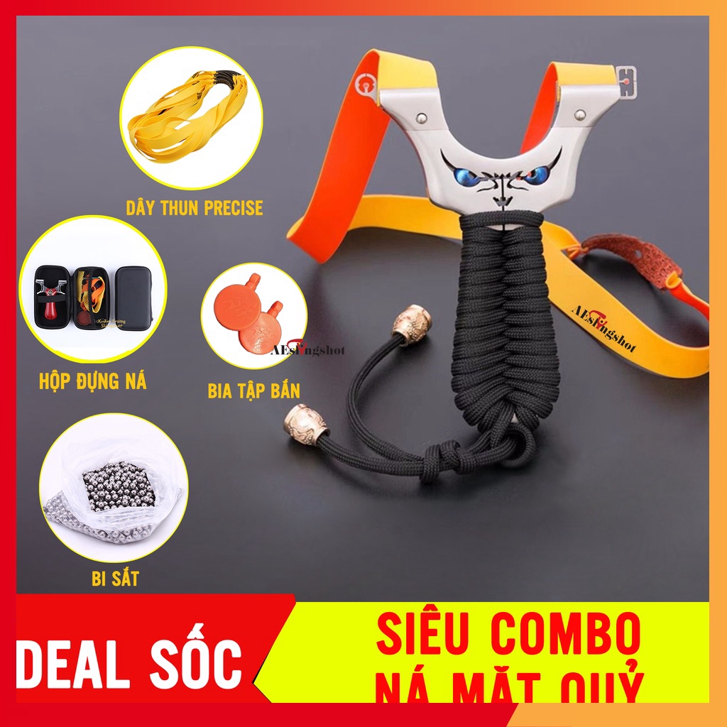 NÁ INOX, NÁ CAO SU MẶT QUỶ - INOX 440 CAO CẤP SÁNG BÓNG - Ná Ngọc