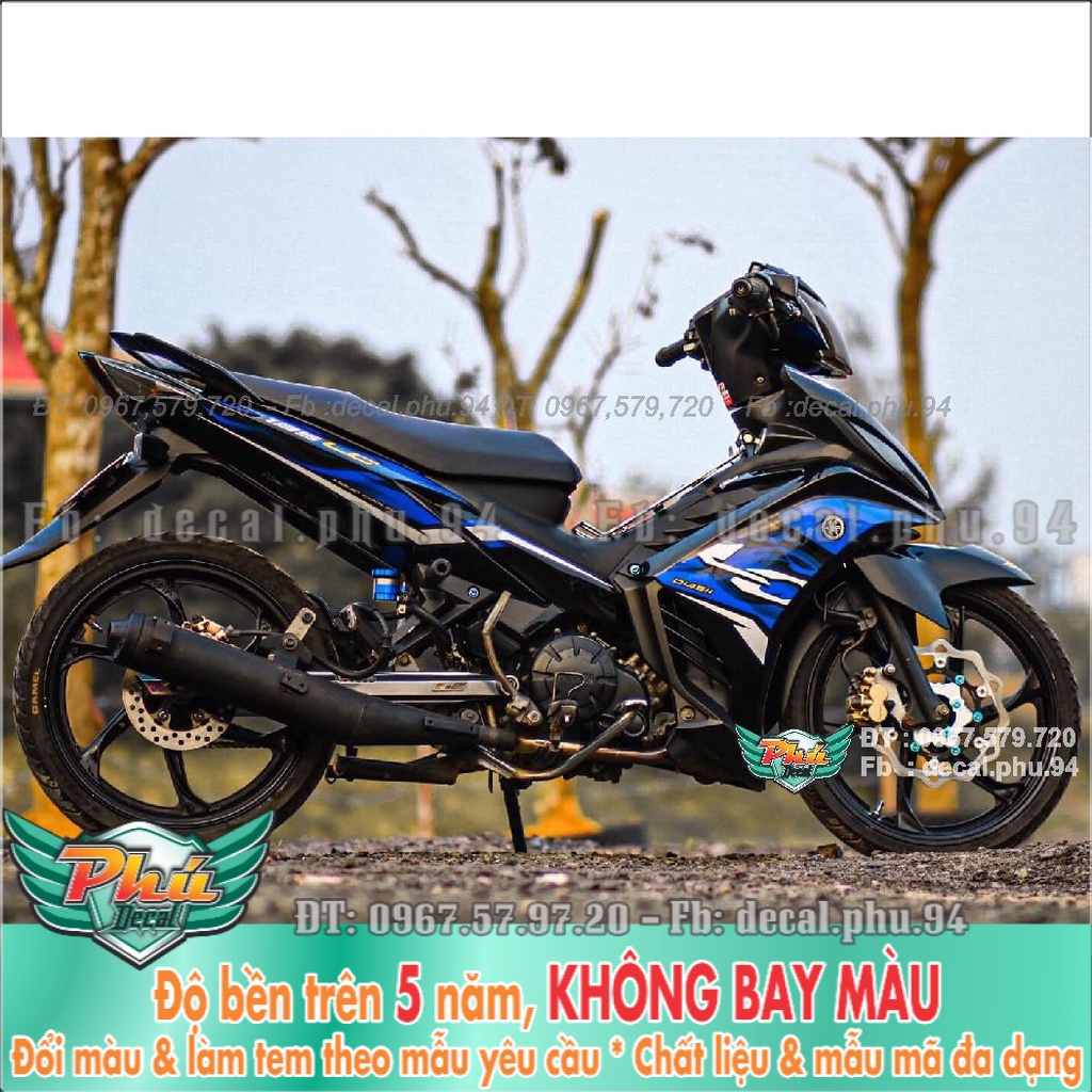 Tem Rời Exciter 135 Lc xanh đen 2021 (K)