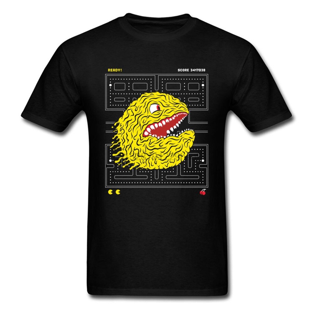 Voracious Quái Vật Pacman Trò Chơi Áo nam 2019 Mới Dạo Phố Arcade Người Yêu Vintage Anime Áo T Áo Sơ