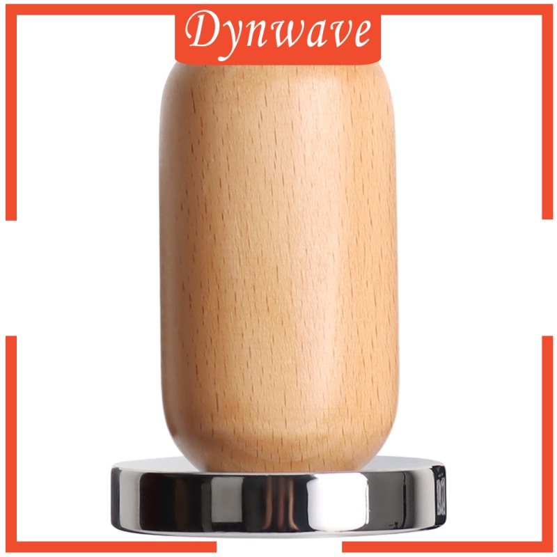 [DYNWAVE] Wooden Grip Espresso Coffee Tamper 58mm Barista Coffee Bean Press Hammer