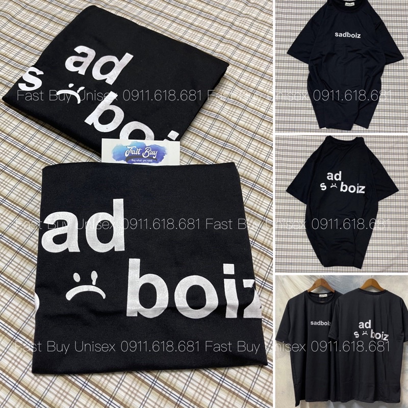 Áo thun unisex form rộng hình sad boy