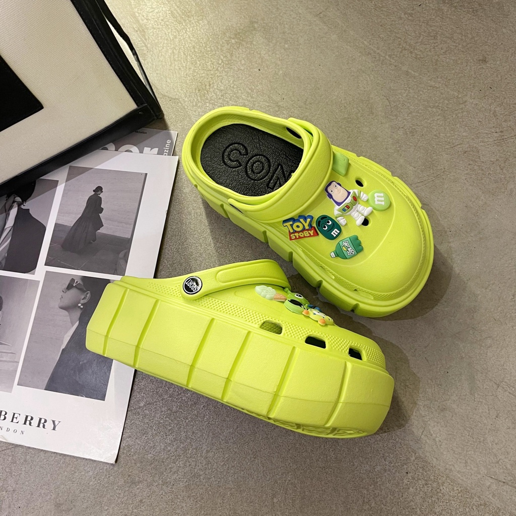 Dép sục Cross đế tăng chiều cao đế êm siêu nhẹ, Dép sandal nguyên khối stick người ngoài hành tinh