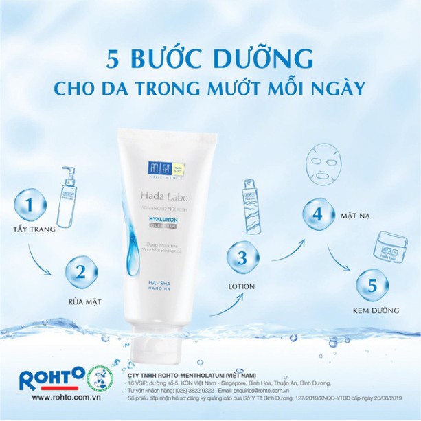 Bộ dưỡng ẩm tối ưu Hada Labo Advanced Nourish – Phiên bản đặc biệt Shopee + TẶNG túi da đựng mỹ phẩm cao cấp Hada Labo