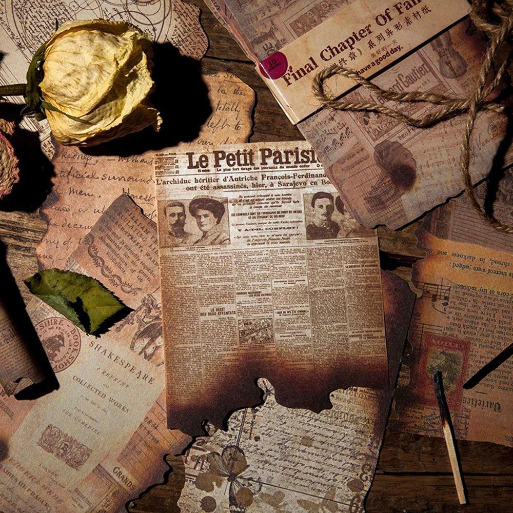 Sổ Tay Ghi Chú DIY Bằng Giấy Phong Cách Cổ Điển