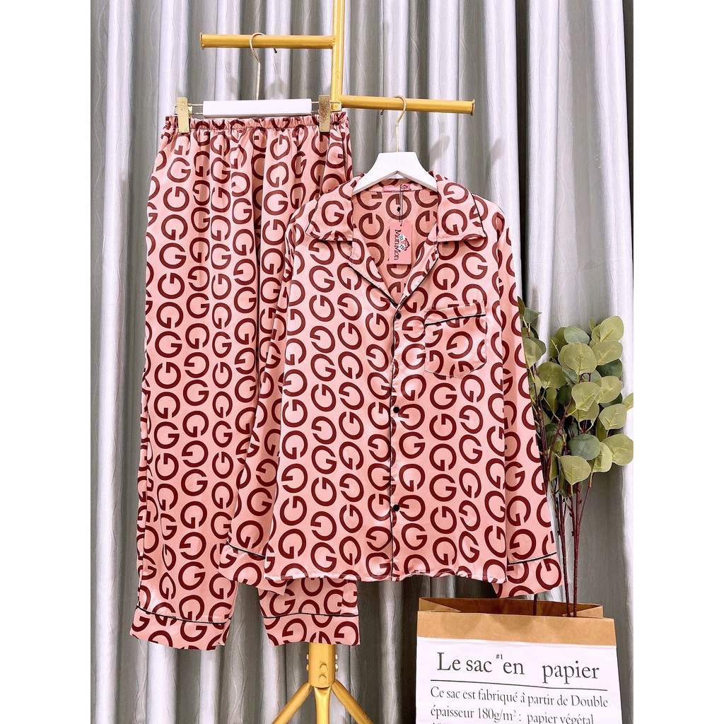 [Giá Tận Xưởng] Đồ bộ Pyjama Satin Tay Dài Quần Dài Cao Cấp-Nhiều Mẫu Đẹp-Shop Đồ bộ giá rẻ