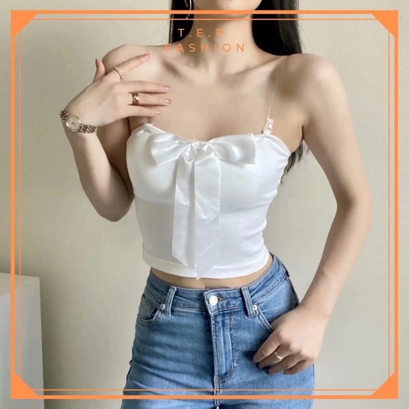 Áo Quây Croptop Nơ Ngực Tep Venus Fashion - BRA010