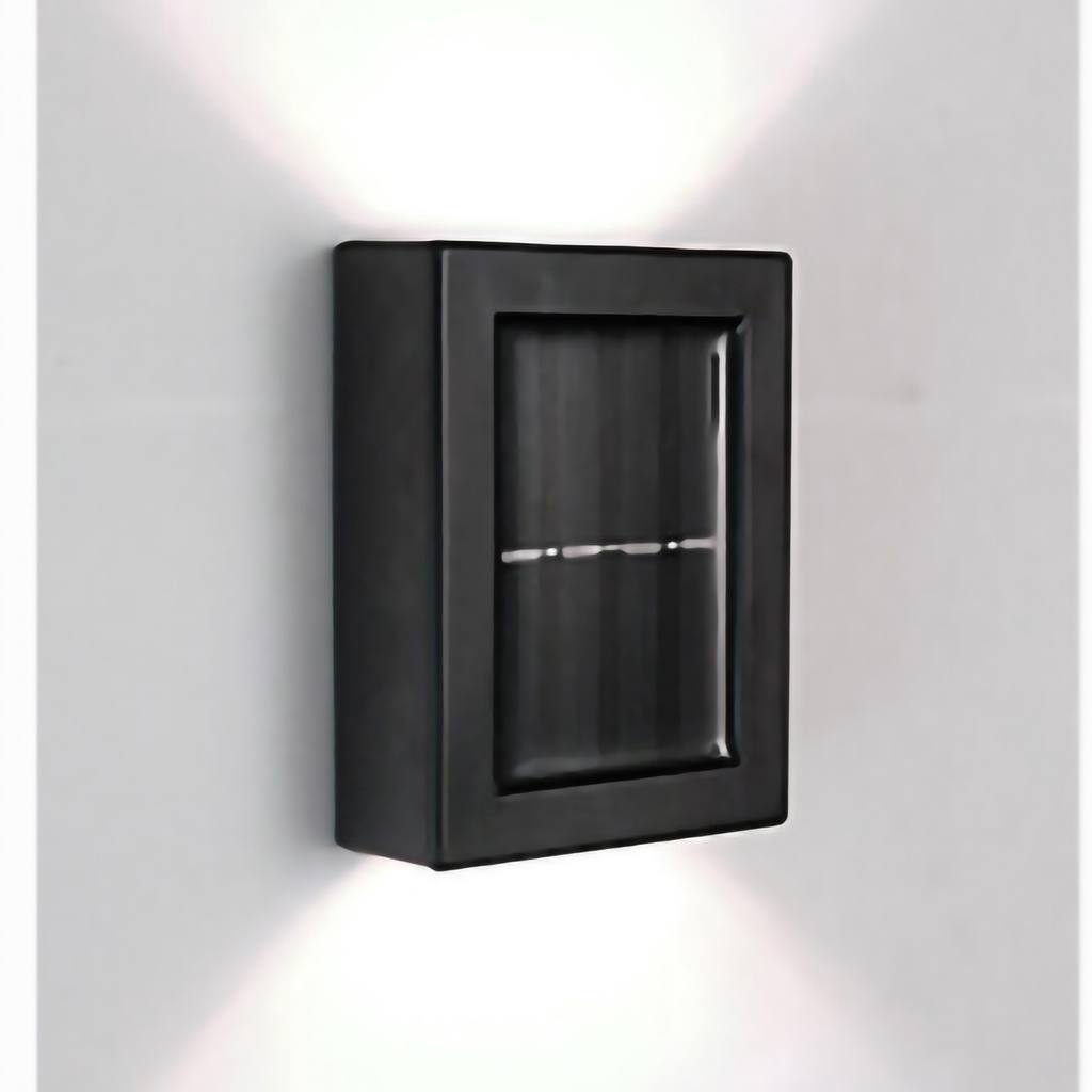 Đèn LED năng lượng mặt trời gắn tường chống nước IP65 chiếu sáng cảnh quan ngoài trời 1.2V 5W