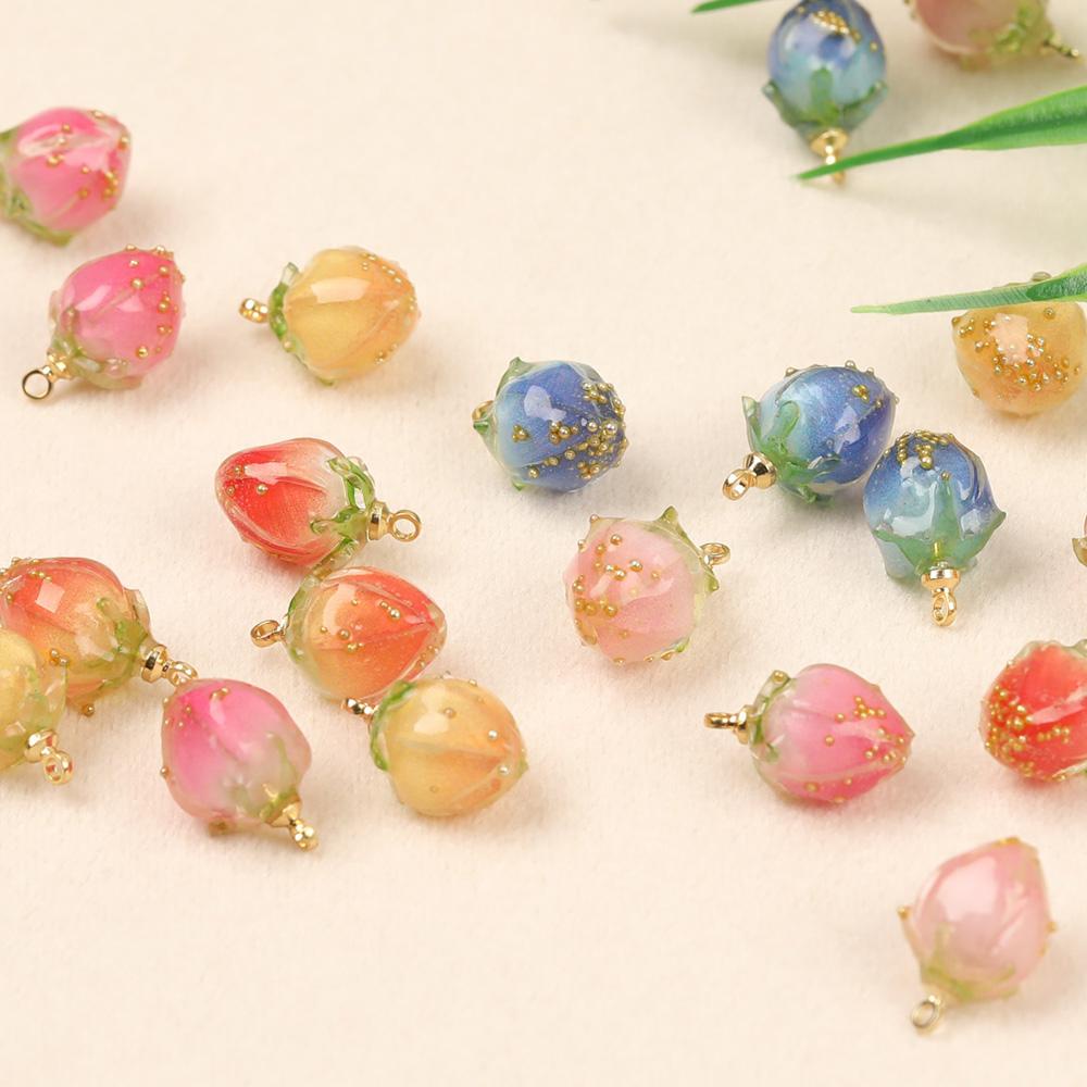 Trâm Cài Tóc / Móc Khóa Hình Trái Cây DIY Bằng Nhựa Resin