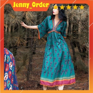 Váy thổ cẩm boho hot