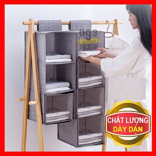 Tủ Vải Đựng Đồ 5 Ngăn, Túi Vải Lưu Trữ Quần Áo Tiết Kiệm Diện Tích
