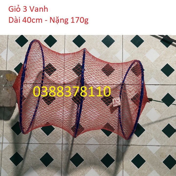 Giỏ Đựng Cá, Giỏ Cá, Giỏ 3 Vanh, Giỏ 4 Vanh Màu Đỏ Cao Cấp