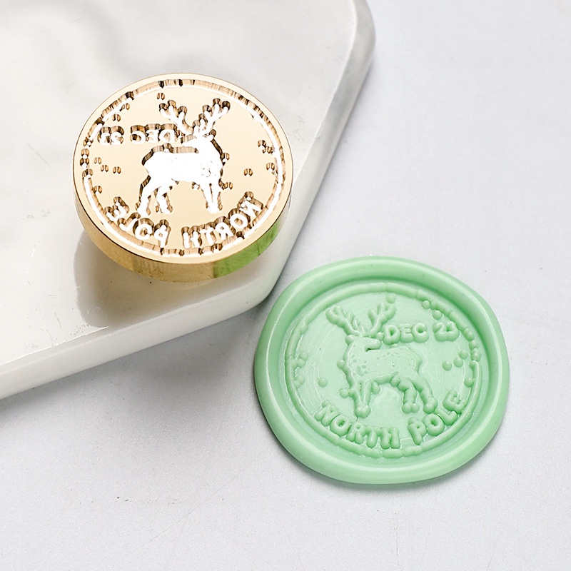 Stitchintime niêm phong con dấu sáp đầu con dấu mẫu sáng tạo dễ thương con dấu 2,5cm