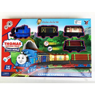 Đồ chơi xe lủa cổ classic train đường ray cực to, xe lửa Thomass dùng pin cho bé