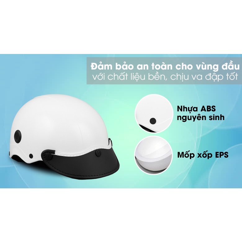 Mũ Bảo Hiểm 1/2 Đầu Chính Hãng HESA Loại Nhám Nhiều Màu Bảo Hành 5 Năm