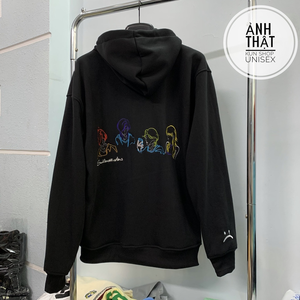 Áo hoodie unisex sadboiz sadboizvibes toss hình thêu áo hoodie sad boiz dáng rộng nam nữ full tag