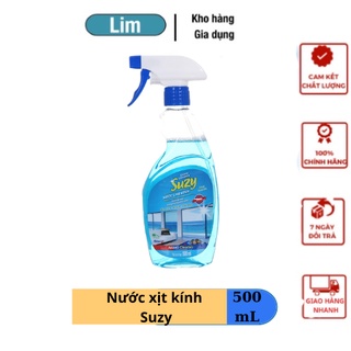 Nước Lau Kính Suzy 500mL Siêu Sạch Sáng Bóng Chống Bám Bụi Thành Phần Hữu Cơ Chất Lượng Nhật Bản_ Tạp Hóa Nhà Lim