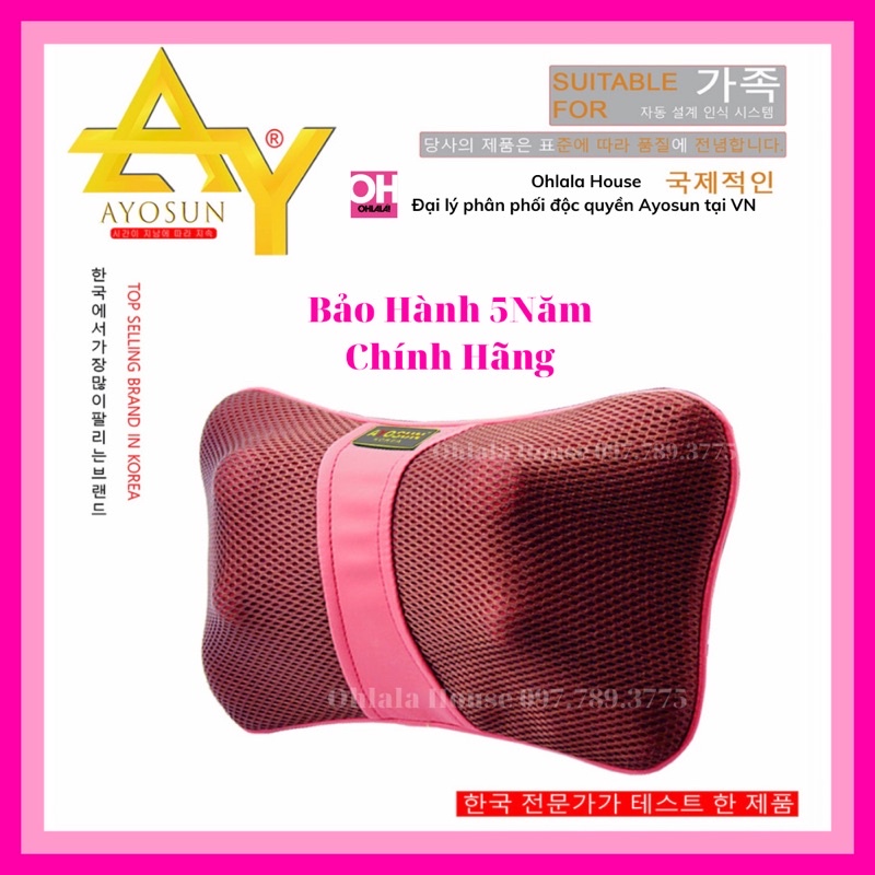 [CHÍNH HÃNG-BH 5 NĂM] Gối 4 bi chính hãng AYOSUN Hàn quốc - Ohlala House đại lý phân phối