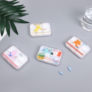 HỘP ĐỰNG THUỐC CHIA 4/6 NGĂN CÓ THỂ THÁO RỜI NẮP TRONG TIỆN DỤNG