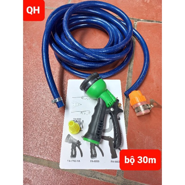 Vòi xịt rửa xe tăng áp lực 5,10,15,20,30m vòi tưới cây gia đình 7 chế độ phun ,lắp cho vòi nước nhà tiện dụng