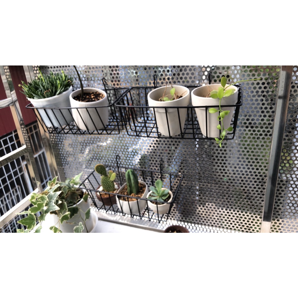 Giỏ Sắt Trang Trí Tấm Lưới, Giỏ Treo Trang Trí Decor Nhà Cửa Siêu Xinh