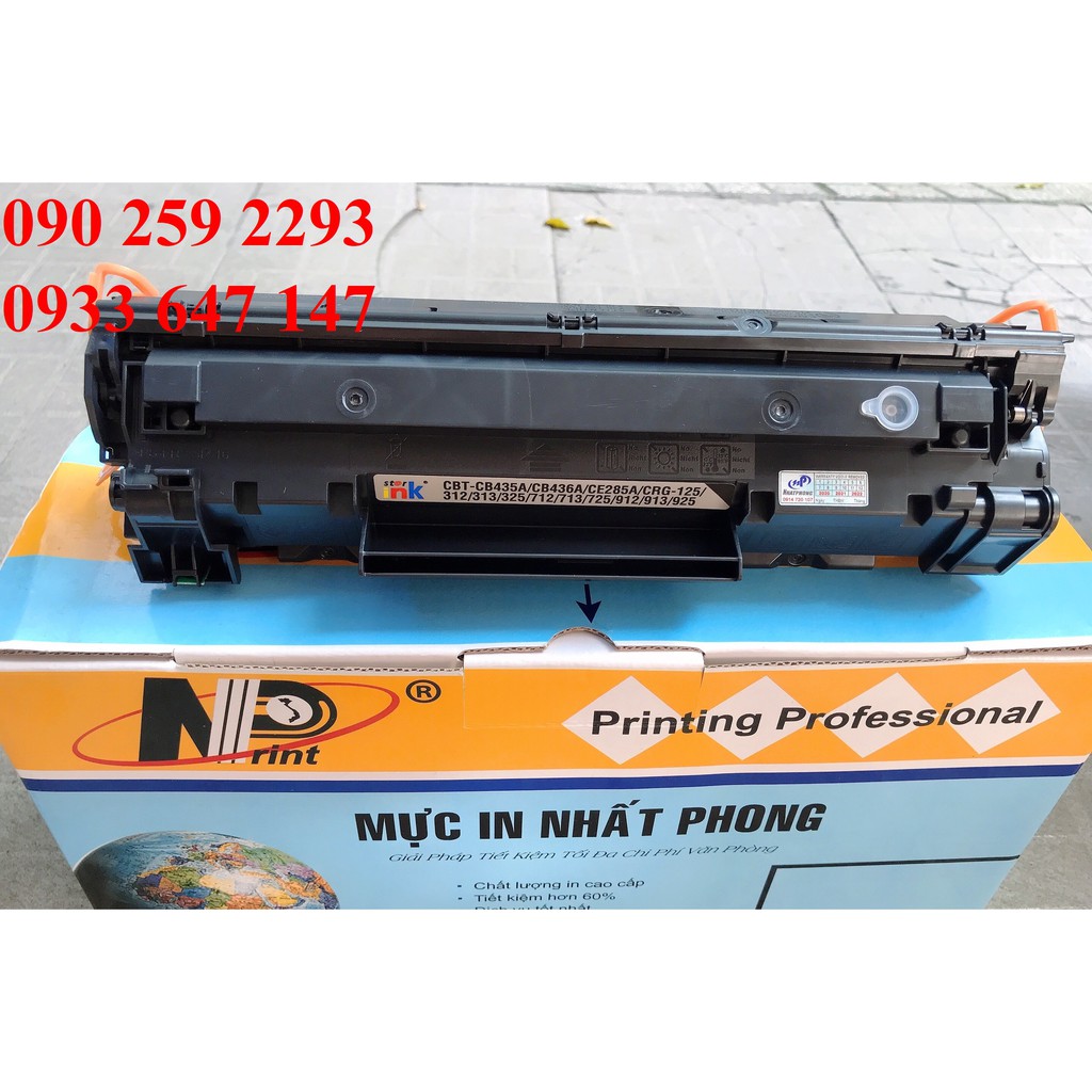 Hộp mực máy in Canon MF3010 / 3050 / 3100 / LBP 6000 / 6030 - CÓ NÚT ĐỔ MỰC