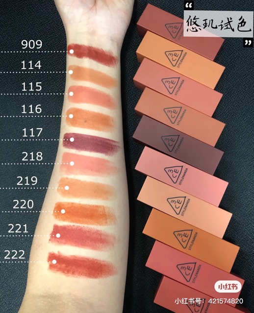 Son thỏi 3ce MOOD RECIPE MATTE LIP COLOR VER.1