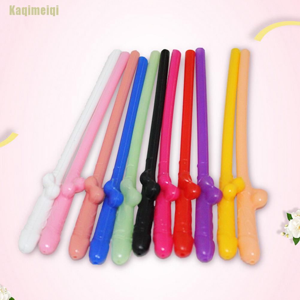 Set 10 ống hút kiểu dáng độc đáo dùng để trang trí tiệc