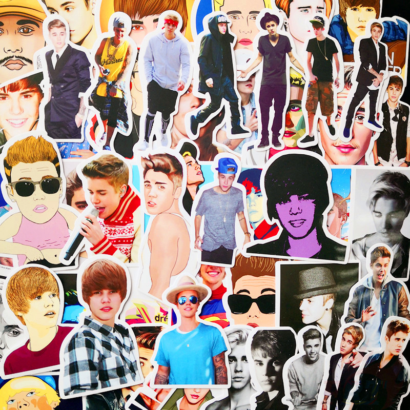 ❉ Justin Bieber Series 01 Stickers ❉ 50Pcs/Set Pop Singer Actor Waterproof DIY Fashion Decals Doodle Stickers